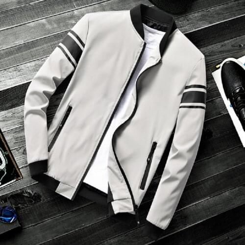 Mens Fashion Jackets and Outerwear New Mens Windbreaker Bomber Jackets Four Seasons Mens Outdoor Clothing Casual Streetwear