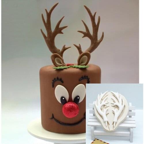 Luyou 1pcs deer silicone lace mold cake molds cake decorating tools fondant chocolate gumpaste mold FM1913