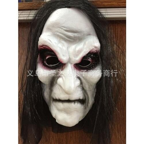 Halloween Zombie Mask Ghost Festival Horror Mask Scary Halloween Long Hair Ghost Scary Mask Cosplay Props Scary Party Supplies