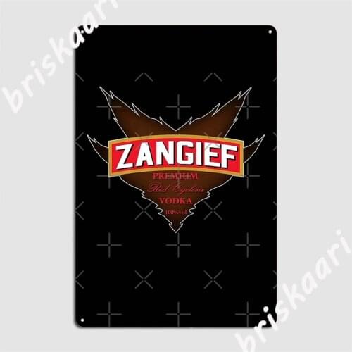 Zangief Red Cyclone Vodka Metal Signs Cinema Kitchen Mural personalized Plates Tin sign Posters