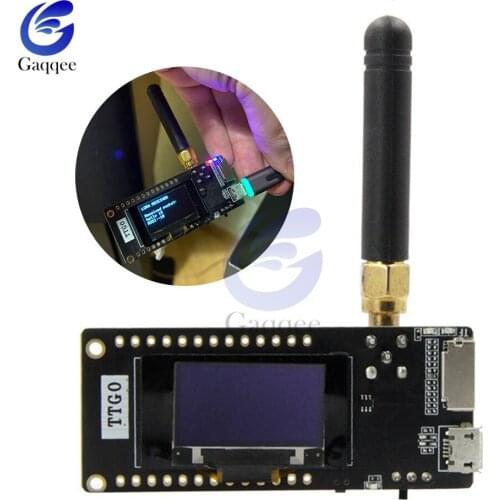 For TTGO LoRa32 V2.1ESP-32 0.96 Inch OLED WIFI Bluetooth Module 433/868/915Mhz SMA IP5306