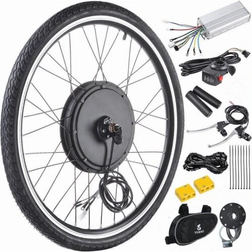 Free Torque arm 48V 1000W 26" Front Wheel Electric Bicycle Motor Kit Bicycle Cycling Engine Kit