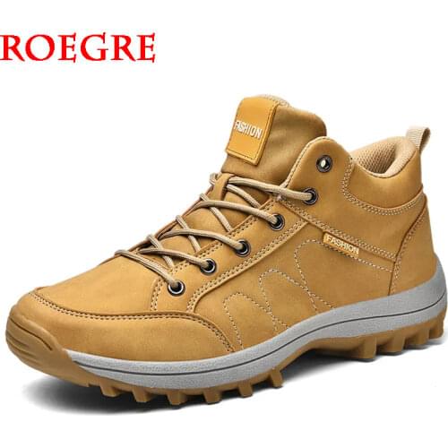High Quality Winter Men Casual Shoes Men Waterproof Sneakers Autumn Men Work Shoes Outdoors Non-slip Hiking Shoes Mens Shoes