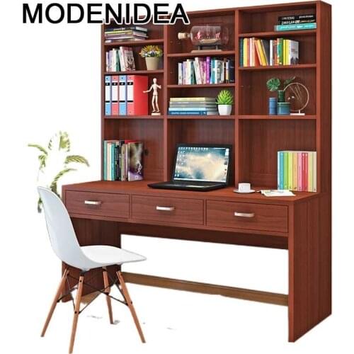 Computer Stand Schreibtisch Study Escritorio Para Notebook Lap Desk Escrivaninha Bedside Mesa Laptop Tablo Table With Bookshelf
