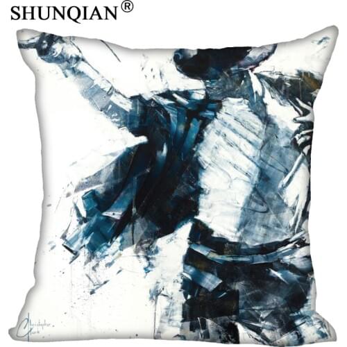 Michael Jackson Pillowcase Square Zippered Home Decorative Pillow Cover Wedding Custom Gift For Two Sides Printed