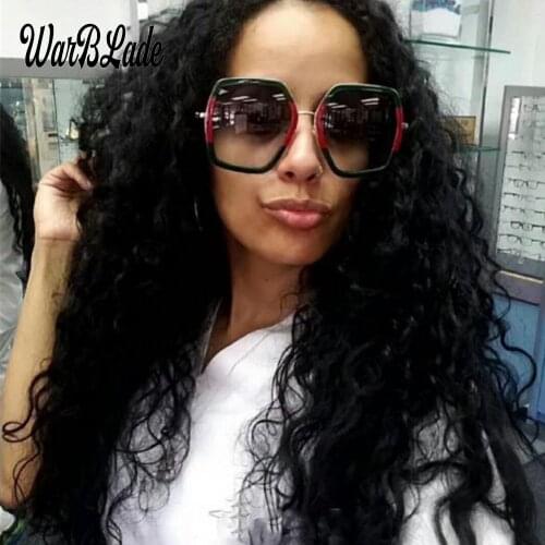 2018 Fashion Women Luxury Brand Design Crystal Square Sunglasses Retro Diamonds Sun Glasses Female Shades Sun Glasses