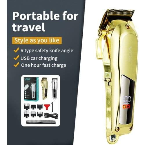 Professional Rechargeable Hair Clipper Hair Trimmer for Men Barber Hair Cutting Machine Electric Hair Shaver Tool Hair Trimmer