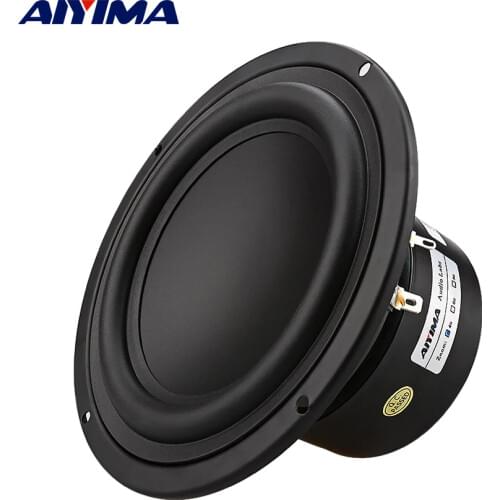 AIYIMA 1Pcs 5.25 Inch Subwoofer 4 8 Ohm 40W Woofer Speaker Strong Bass Home Theater For Bookshelf Speaker Car Audio DIY