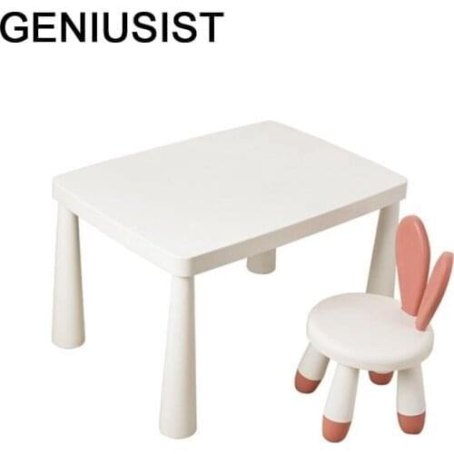 Mesa Y Silla Avec Chaise Kindertisch Cocuk Masasi Pupitre Infantil Plastic Kindergarten for Study Bureau Enfant Kids Table