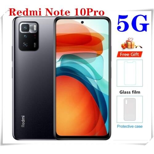 Original Xiaomi Redmi Note 10 pro NFC 5G Smartphone 8GB 128GB Dimensity 1100 android 11 Cellphone 6.5" 5000mAh 64MP Mobile phone