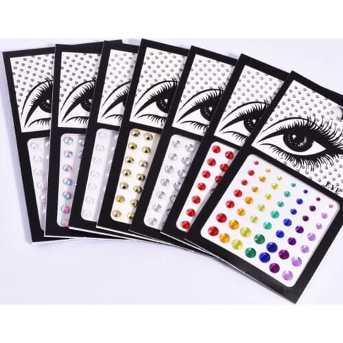 Rhinestone стразы Mixed Size self-adhesive Acrylic Flat Bottom Drilling Stickers DIY A56