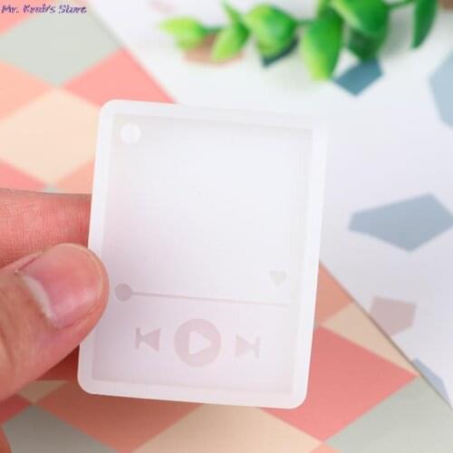 Super Glossy Epoxy Resin Player Mold Keychain Casting Silicone Mould DIY Crafts Polymer Clay Jewelry Making Tool Drop Shipping