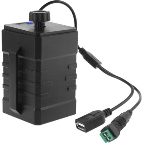 Waterproof DIY 4x 18650 26650 Battery Case Box Cover with 16.8V DC and 5V USB Power Supply for Bike LED Light Cellphone