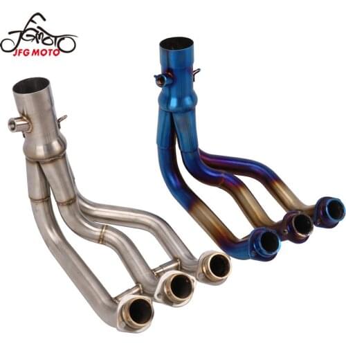 Motorcycle Stainless Steel Exhaust Pipe Muffler Front Pipe Tail Tube For YAMAHA MT-09 FZ-09 MT FZ 09 2014 2015 2016 2017 2018
