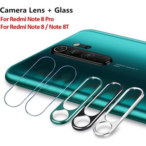 Tempered Glass + Metal Protective Ring for Xiaomi Redmi Note 8t Camera Lens Protection Film for Redmi Note 8 Pro Note 8 8T