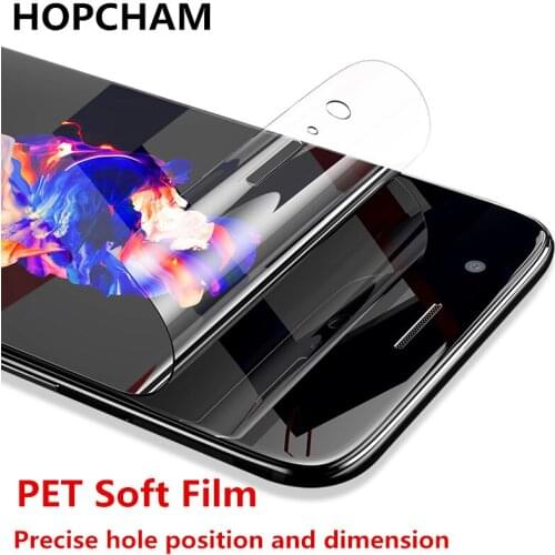 HOPCHAM Original 3D Full Cover PET Soft Film For OnePLus 5T 6T no Glass Screen Protector For OnePLus 5 6 TSoft Protective Film
