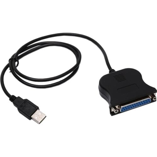 1pc 120cm USB 2.0 To 25 Pin Parallel Port Printer Cable IEEE 1284 USB To Parallel Adapter Cable