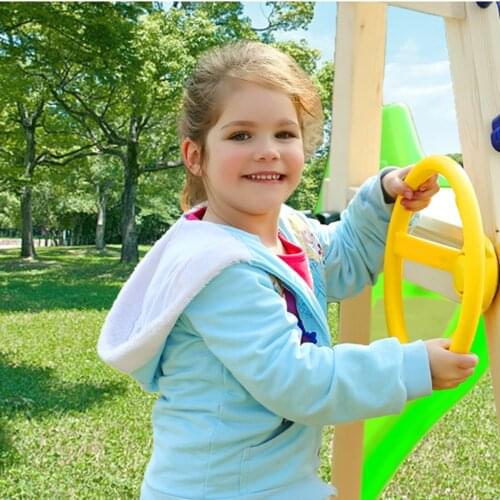 10 inch Swingset Steering Wheel Attachment Playground Swing Set Accessories Replacement, Safe & Non-Toxic Plastic