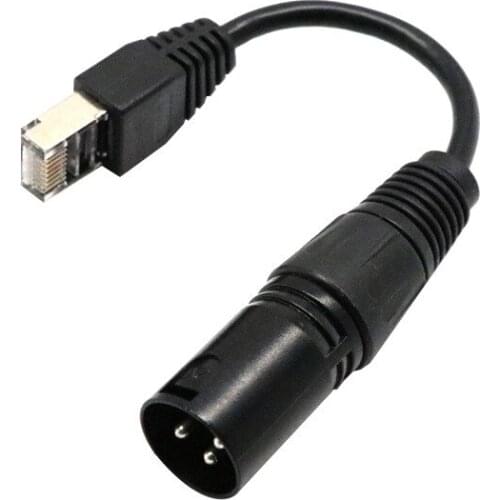 15cm Cable Adapter RJ45 to XLR 3 Pin Male By SIRS-E DMX-CON Controller For LED Controllers DMX-CON3 DMX-CON4 DMX-CON6 Adapter