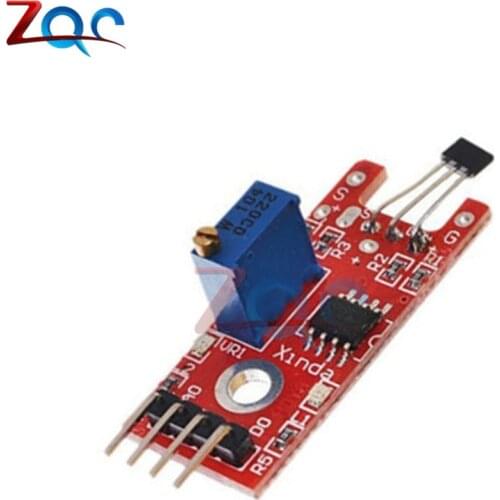 4pin KEYES KY-024 Linear Magnetic Hall Switches Speed Counting Sensor Module for diy Starter Kit