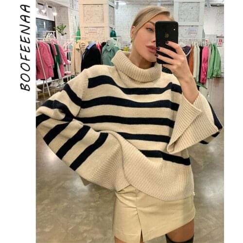 Женские пуловеры BOOFEENAA China At AliExpress