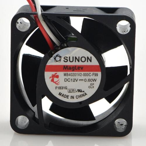 FOR SUNON MB40201V2-000C-F99 12V 0.60w 12V 4020 4CM cooling fan