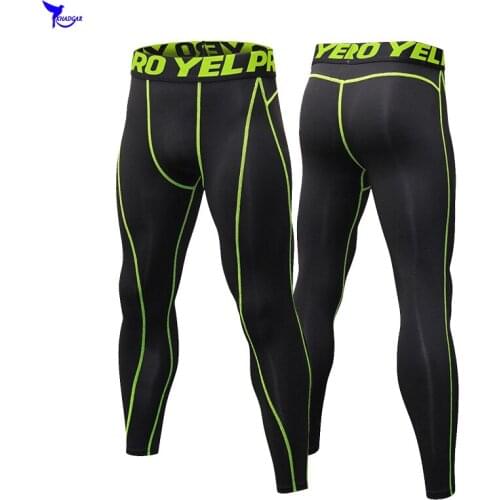 Elastic Dry Fit Running Pants Men Compression Jogging Tights Breathable Gym Fitness Yoga Leggings Sportswear Training Trousers