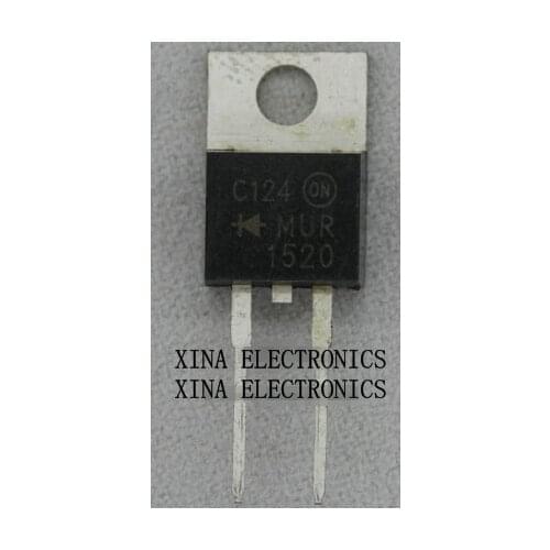 MUR1520 MUR 1520 200V 15A TO-220-2 ROHS ORIGINAL 10PCS/lot Free Shipping Electronics composition kit