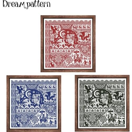 The templar prophecy cross stitch kits simple pattern aida fabric 18ct 14ct 11ct count white canvas cotton thread embroidery