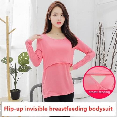 Nursing clothes go out long-sleeved pregnant breastfeeding trendy mother tops maternity clothes spring and autumn sweaters