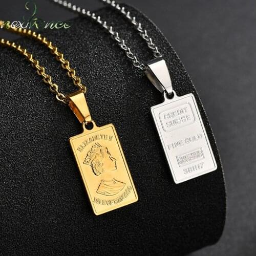 Nextvance Quality Stainless Steel Queen Pendant Retro Necklace Double-sided Necklaces for Women Men Gift Bijoux Dropshipping