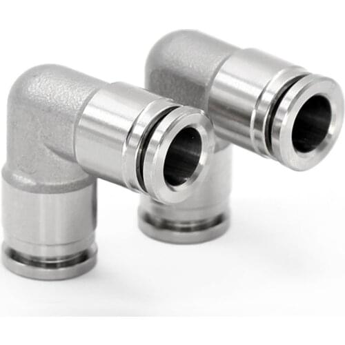 4 6 8 10 12 14 16mm Elbow 90 Degree Pneumatic 304 Stainless Steel Press Push In Quick Connector Release Air Fitting Homebrew