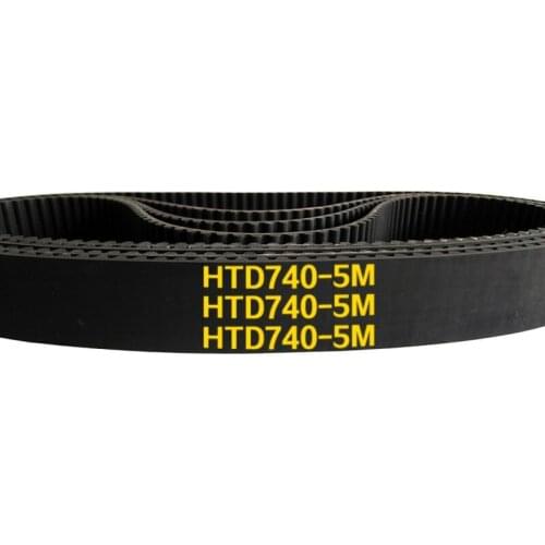 Arc HTD 5M Timing belt C=740/745/750/755 width10/15/20/25mm Teeth 148/149/150/151 synchronous Belt 740-5M 745-5M 750-5M 755-5M