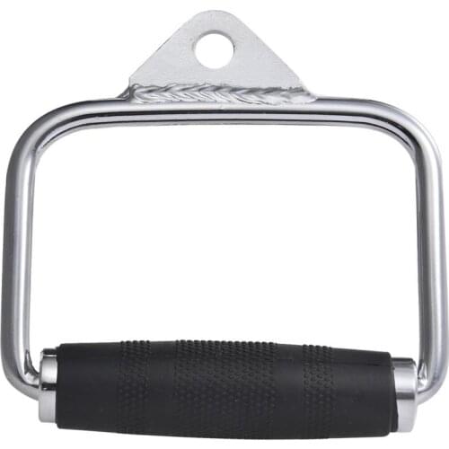 Pull Down Bar D-Handle Grip Home Gym Fitness Pulley Cable Machine Attachments Triceps Biceps Press Weight Lifting Cable Handle