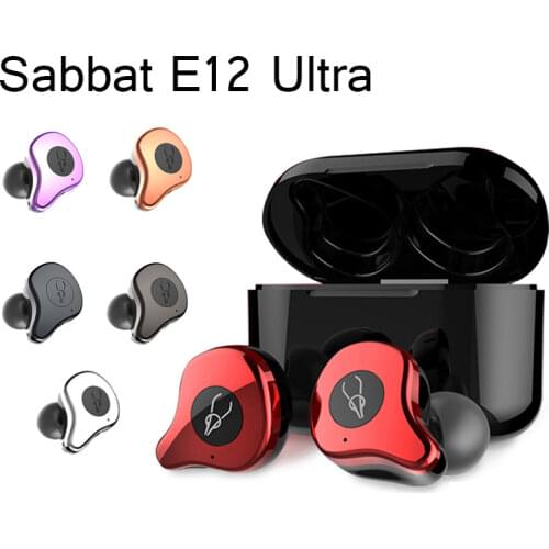Sabbat E12 Ultra Bluetooth 5.0 Aptx Earphones TWS Bluetooth Headsets Earbuds True Wireless Noise Reduction Earphones with mic