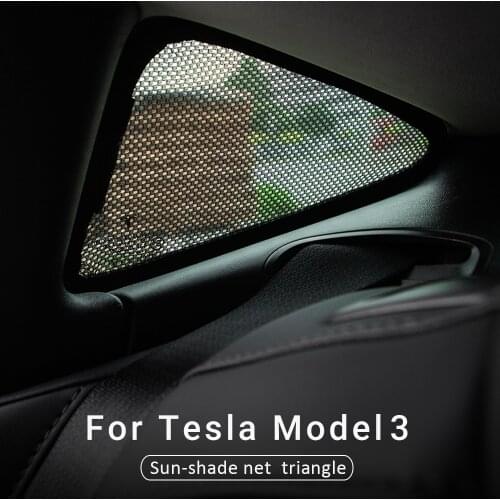 For Tesla Model 3 Car Window Sunshade triangle sunshade Model three Auto accessories roof sunshade protection Cover 2017-2020