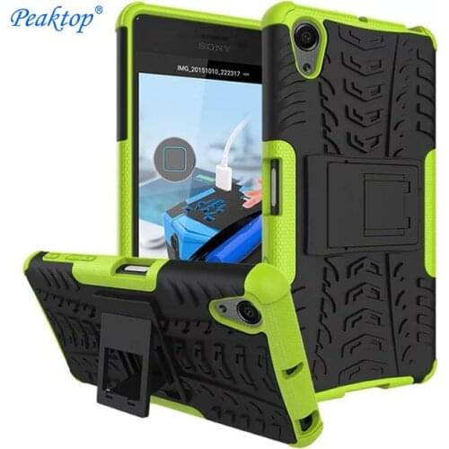 Heavy Duty Armor Rugged Phone Cases For Sony Xperia X Compact Performance XZ1 Compct XZ2 mini Stand Covers XA1 XA2 Ultra Plus C6