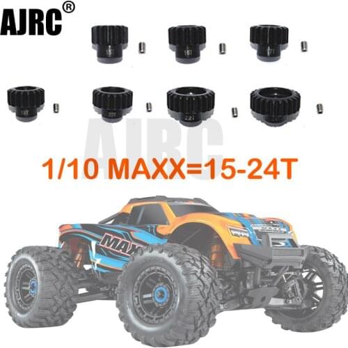 TRAXXAS 1/10 4s MAXX MONSTER TRUCK 89076-4 45 # hardened steel motor teeth 15T/16T/17T/18T/20T/22T/24T instead of # 6496X