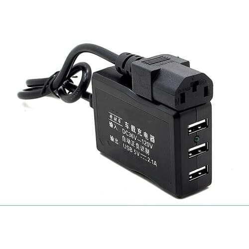 Electric car car phone charger 48V60V84V72V conversion 5 volt USB multi-function electric tricycle fast charge