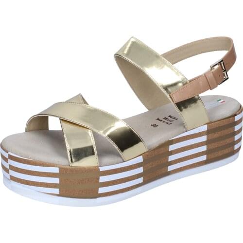 TREDYS sandals women synthetic leather silver