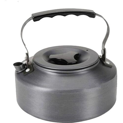 Hard Super thick outdoor kettle camping pot portable tea coffee maker 1.1L kitchen hot wayer water metal boil travel