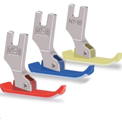1PC Industrial Sewing Machine Foot MT-18 Extra Thin Precise Presser Foot Flatcar Presser Zipper for Light Fabric Sewing Tools