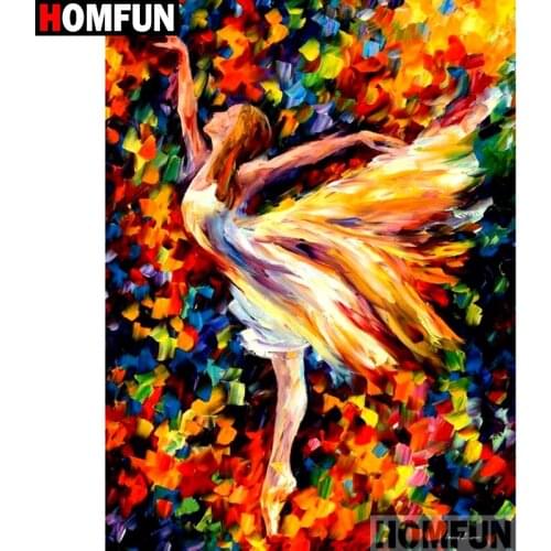 HOMFUN Full Square/Round Drill 5D DIY Diamond Painting "Beauty oil painting" Embroidery Cross Stitch 3D Home Decor A10604