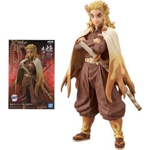 Bandai Demon Slayer Figure Rengoku Kyoujurou Anime Figure Collection Model Decoration Action Toy Figure Toys for Children