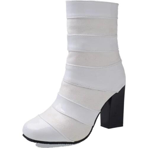 Big Size 9 10 11 12 13 14 15 16 boots women shoes ankle boots for women ladies boots shoes woman winter Spell color thick with