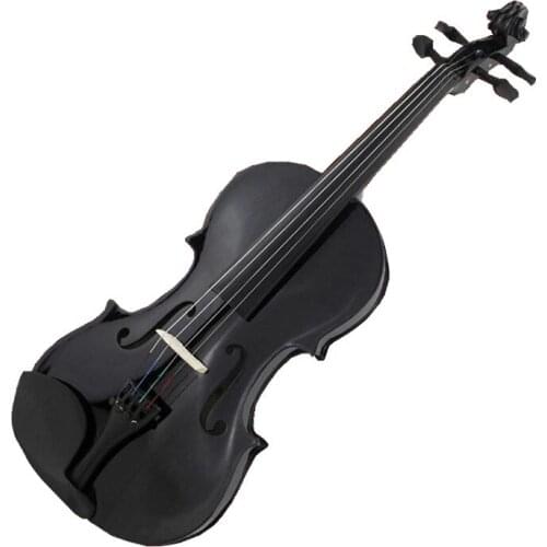 Black violin 1/8 1/2 3/4 4/4 basswood violin handcraft violino Musical Instruments with violin case +violin bow +rosin
