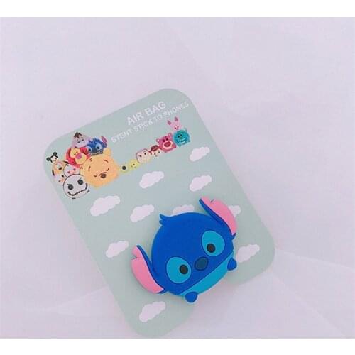 Disney Lilo and Stitch Mobile Phone Holder Cartoon Monsters Inc Anime Winnie The Pooh Figure Silicone Holders Phone Accessories