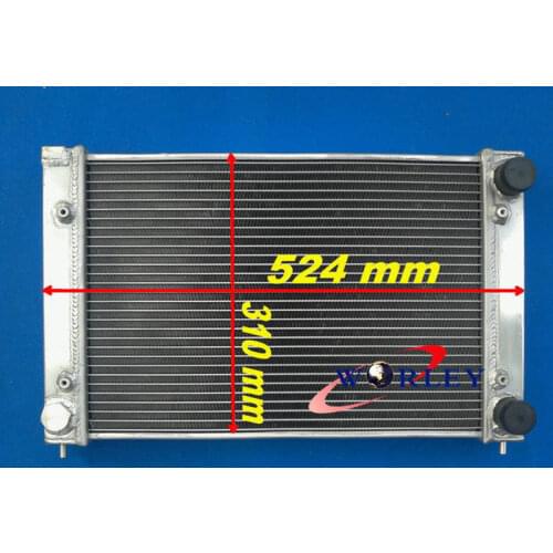 For Aluminum Radiator VW Golf MK2 MK II 1.6 8V and 1.8 16V MT Manual 1982-1992