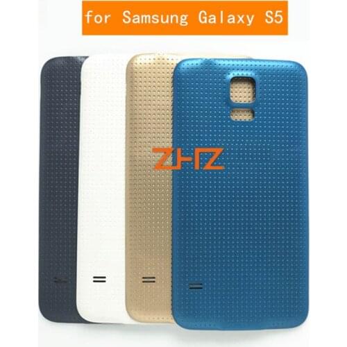 For Samsung Galaxy S5 i9600 Battery Back Cover Rear Door Housing Cover for Galaxy S5 G900F Replacement Repair Spare Parts
