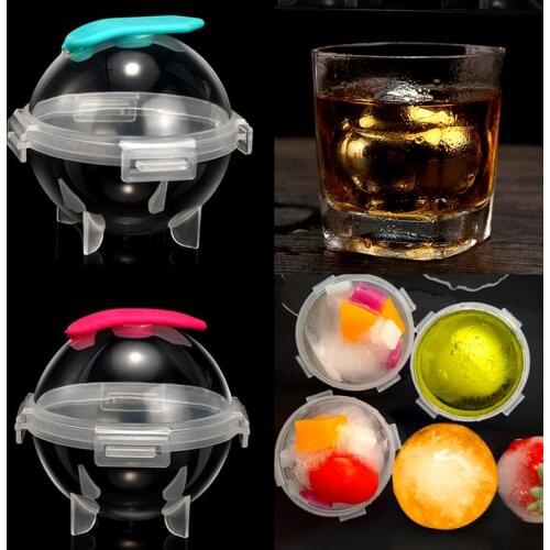 Newest 5CM Round Ball Ice Cube Mold DIY Ice Cream Maker Plastic Ice Mould Whiskey Ice Tray Bar Tool Kitchen Gadget Accessories